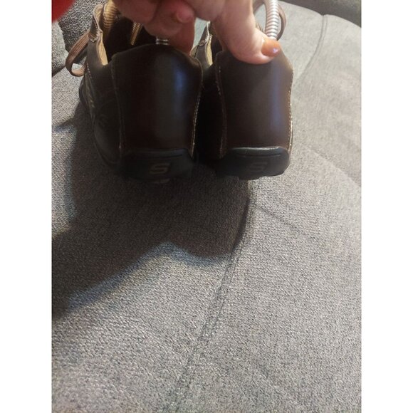 SKECHERS RELAXED STEP BROWN LEATHER CASUAL WALKING MENS 10.5 SHOES Dress Winter - Picture 4 of 8